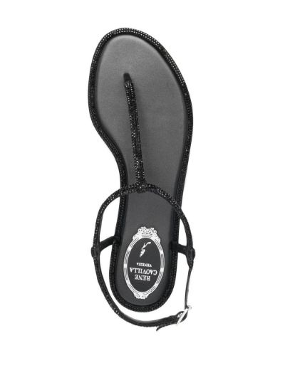 Rene caovilla crystal hot sale flat thong sandal