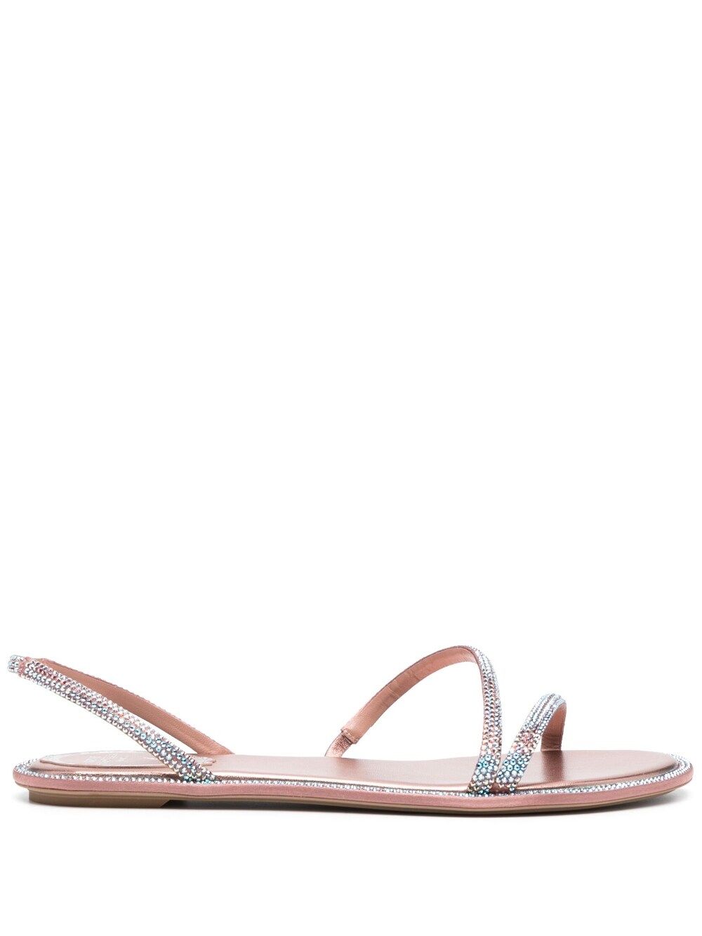 rhinestone embellished flat sandals Ren Caovilla Eraldo