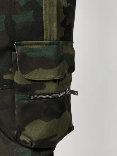 camouflage print trousers | Represent 