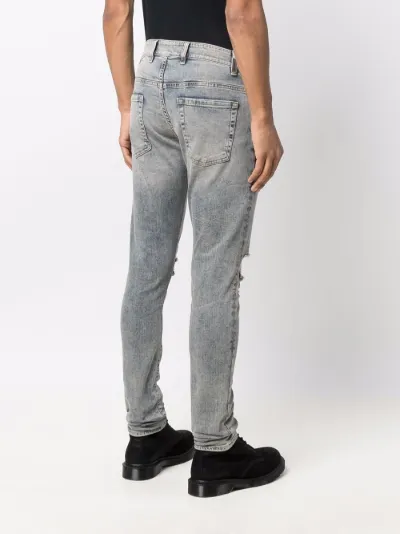 ripped-detailing skinny jeans | Represent | Eraldo.com