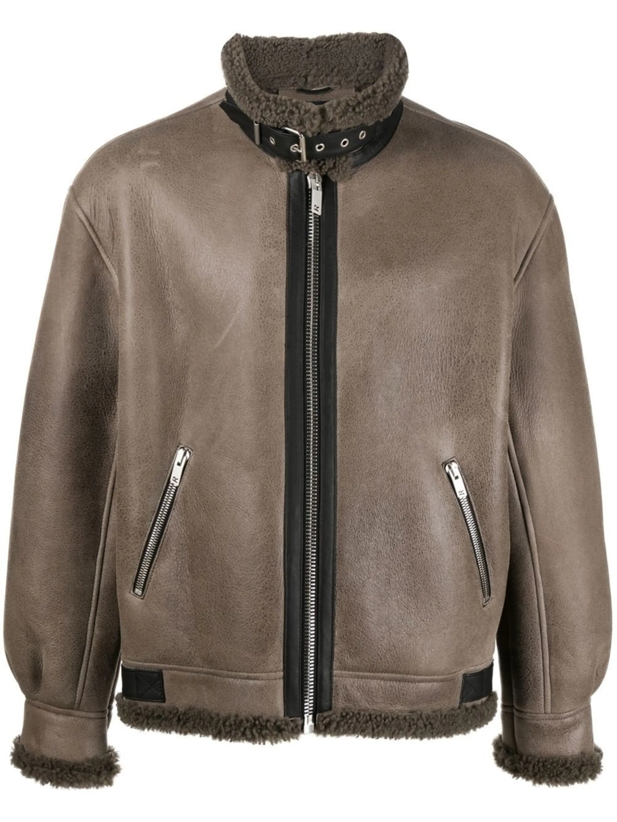 sheepskin bomber jacket Represent