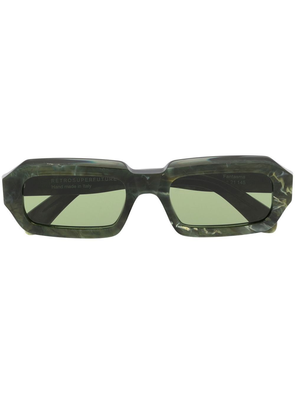 retrosuperfuture rectangular frame sunglasses