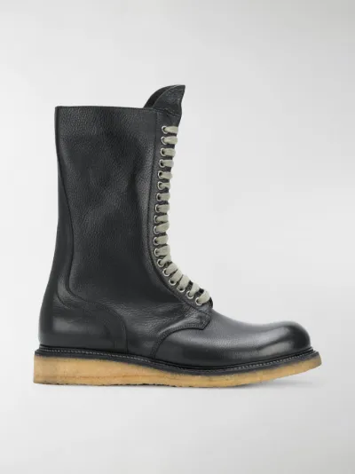 Rick Owens - Anfibi con zip laterale