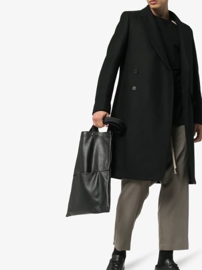 rick owens leather tote bag