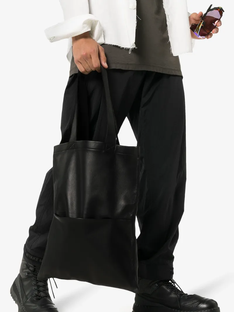 Rick Owens Black Small Signature Leather Tote Bag Bags Browns Rick Owens Black Small Signature Leather Tote Bag