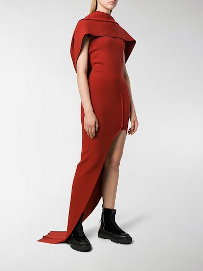 rick owens draped dress