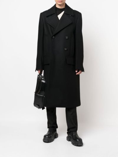 Rick owens double deals breasted coat