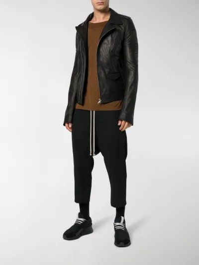 drawstring cropped trousers