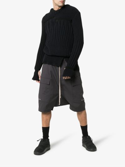 rick owens cargo shorts