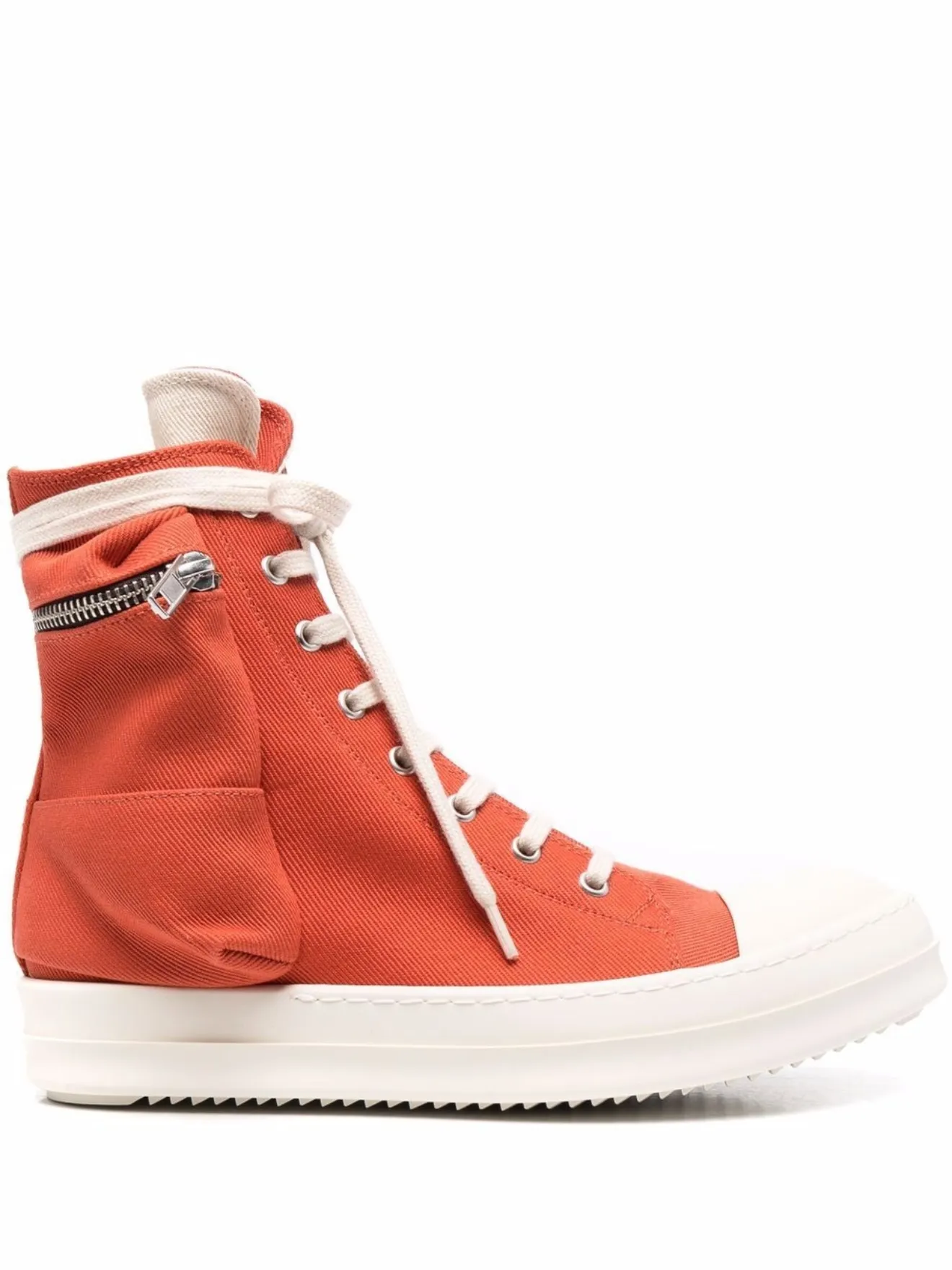 rick owens orange sneakers