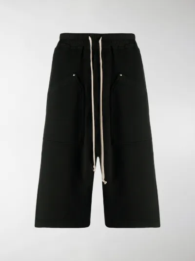 drawstring track shorts