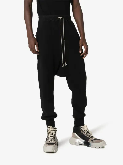 rick owens drop crotch joggers