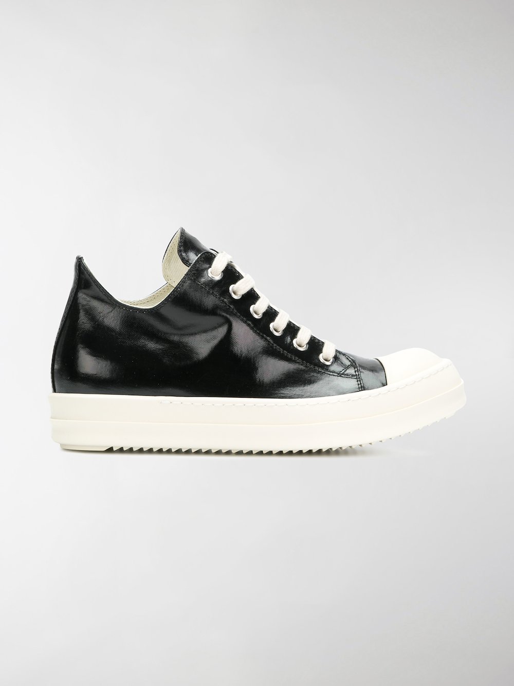 rick owens drkshdw lace up low top sneakers black