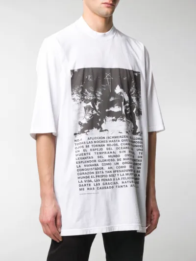 Rick Owens DRKSHDW oversized graphic 