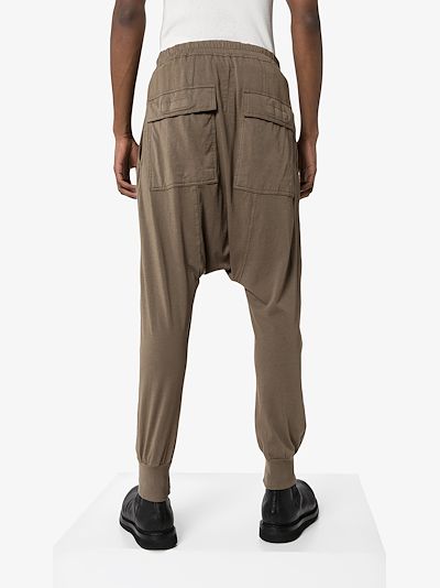 rick owens drop crotch joggers