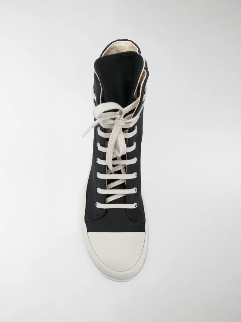 rick owens drkshdw ramones high top sneakers
