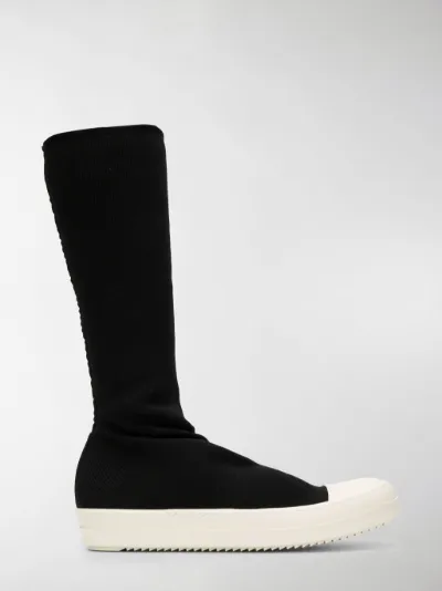 Rick Owens Primavera Estate 2021 sneakers megalaced runner nere -  RU21S6812LPO96161