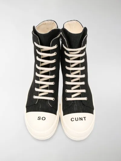 Scarpe da ginnastica Rick owens in Pelle Nero taglia 44 EU - 22599690