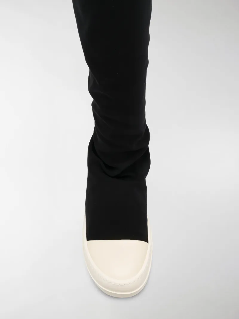 Rick Owens DRKSHDW Stivali modello sneakers al ginocchio nero | MODES