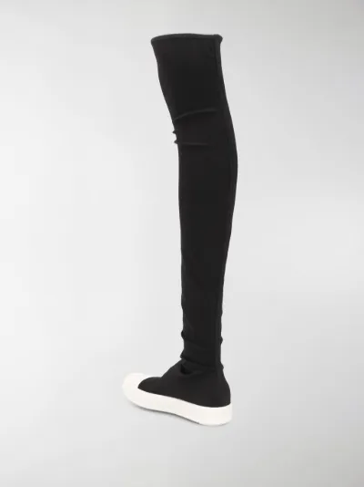 rick owens thigh high boots