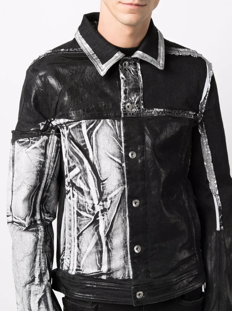 vinyl trucker jacket