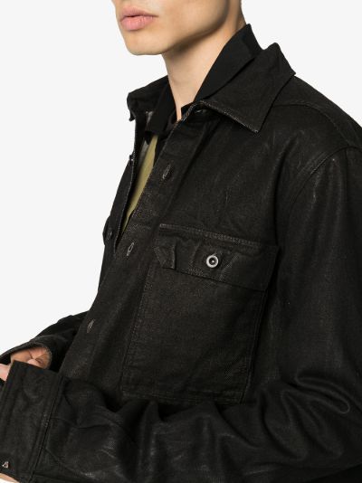 waxed cotton shirt jacket