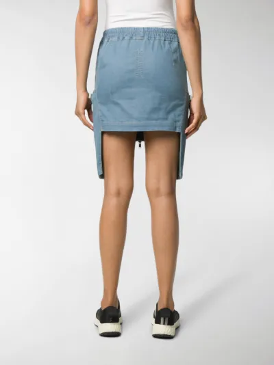 drawstring denim skirt