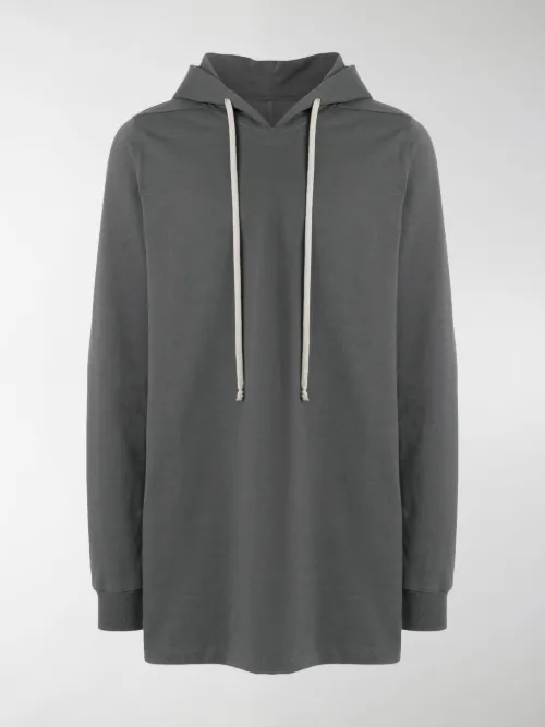 Rick Owens - Felpa lunga con cappuccio