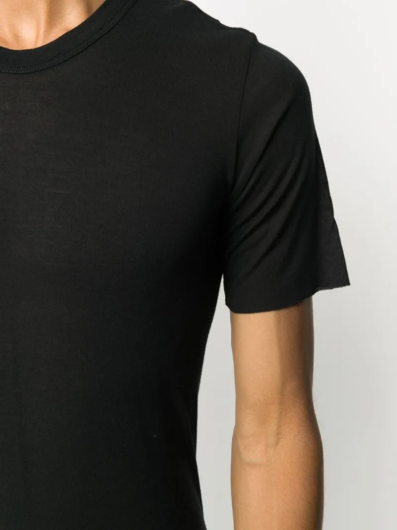 plain black fitted t shirt