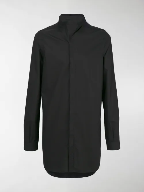 Rick Owens - funnel-neck shirt