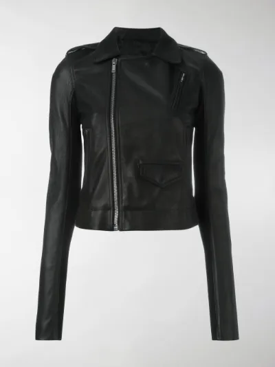Rick Owens - Giacca biker crop