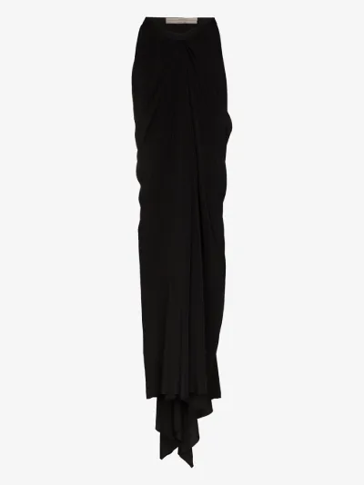 rick owens maxi skirt