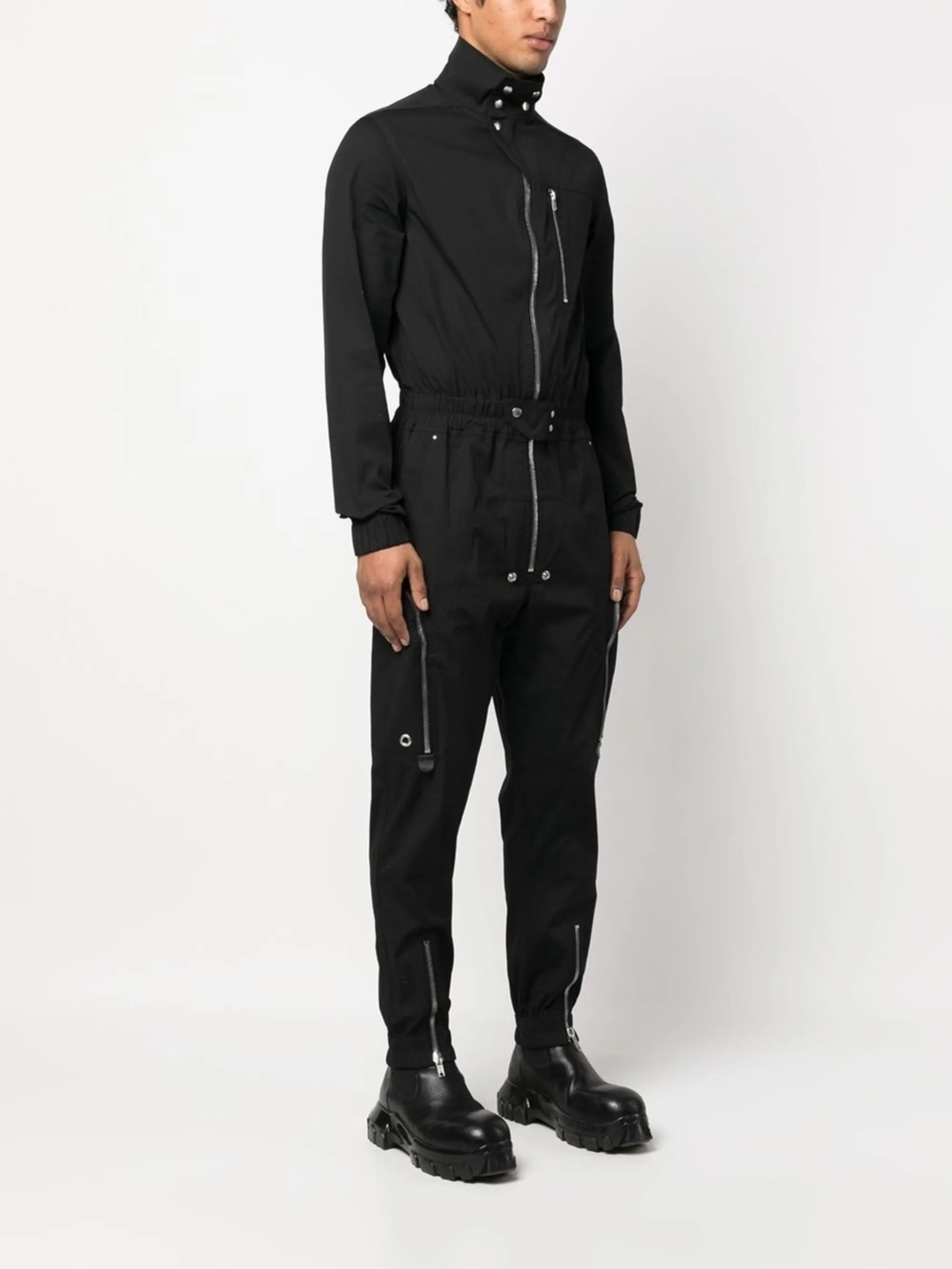 longsleeve zipup jumpsuit Rick Owens