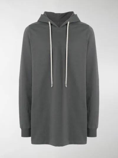 grayscale longline hoodie