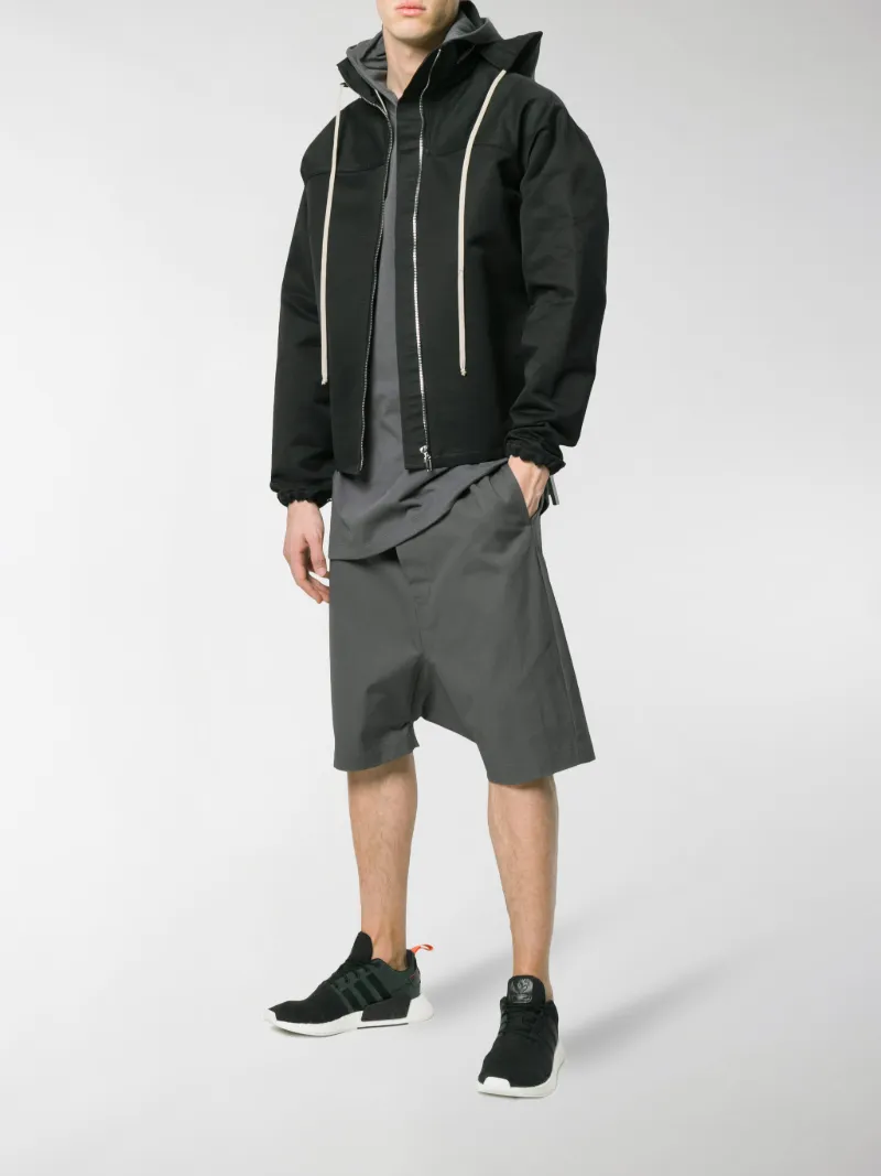 grayscale longline hoodie