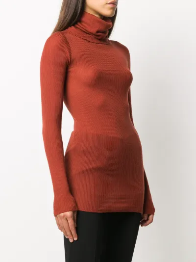 longline fine knit jumper