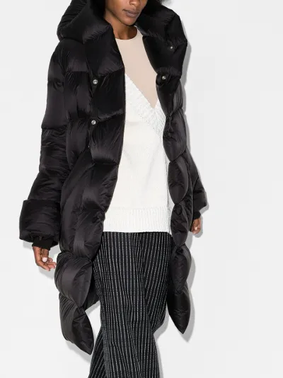 rick owens hooded down jacket