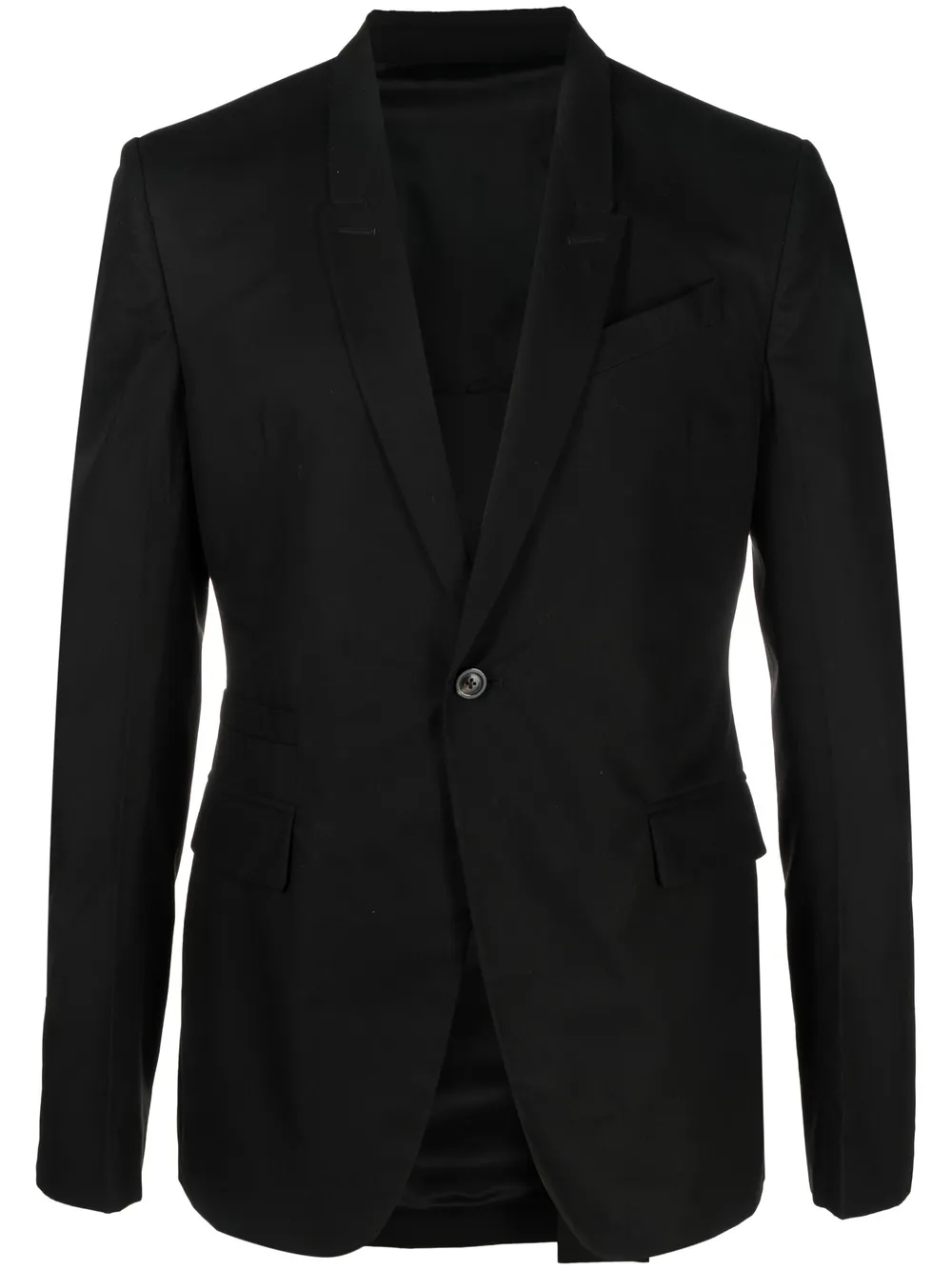 キュプラ100％Rick Owens narrow notch lapels blazer - テーラード 