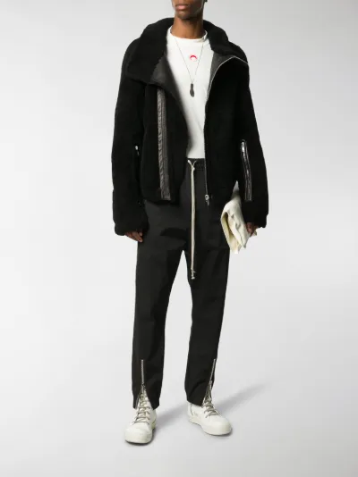 rick owens shearling