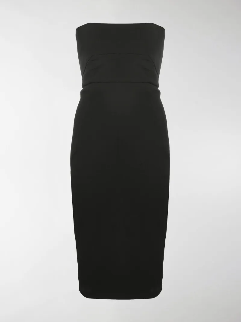 rick owens strapless dress