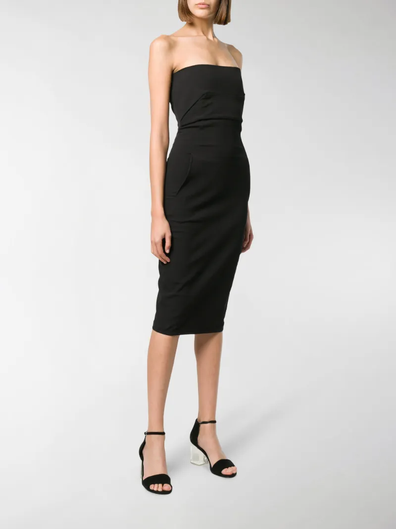 rick owens strapless dress