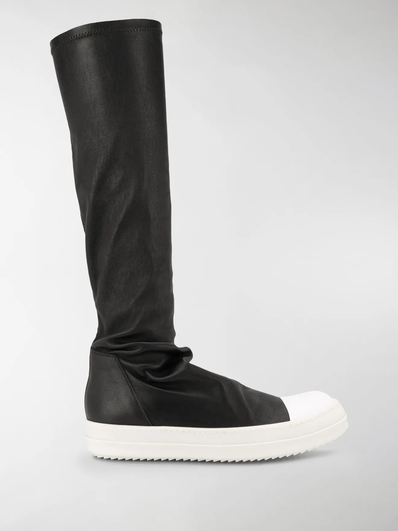 rick owens knee high sneaker