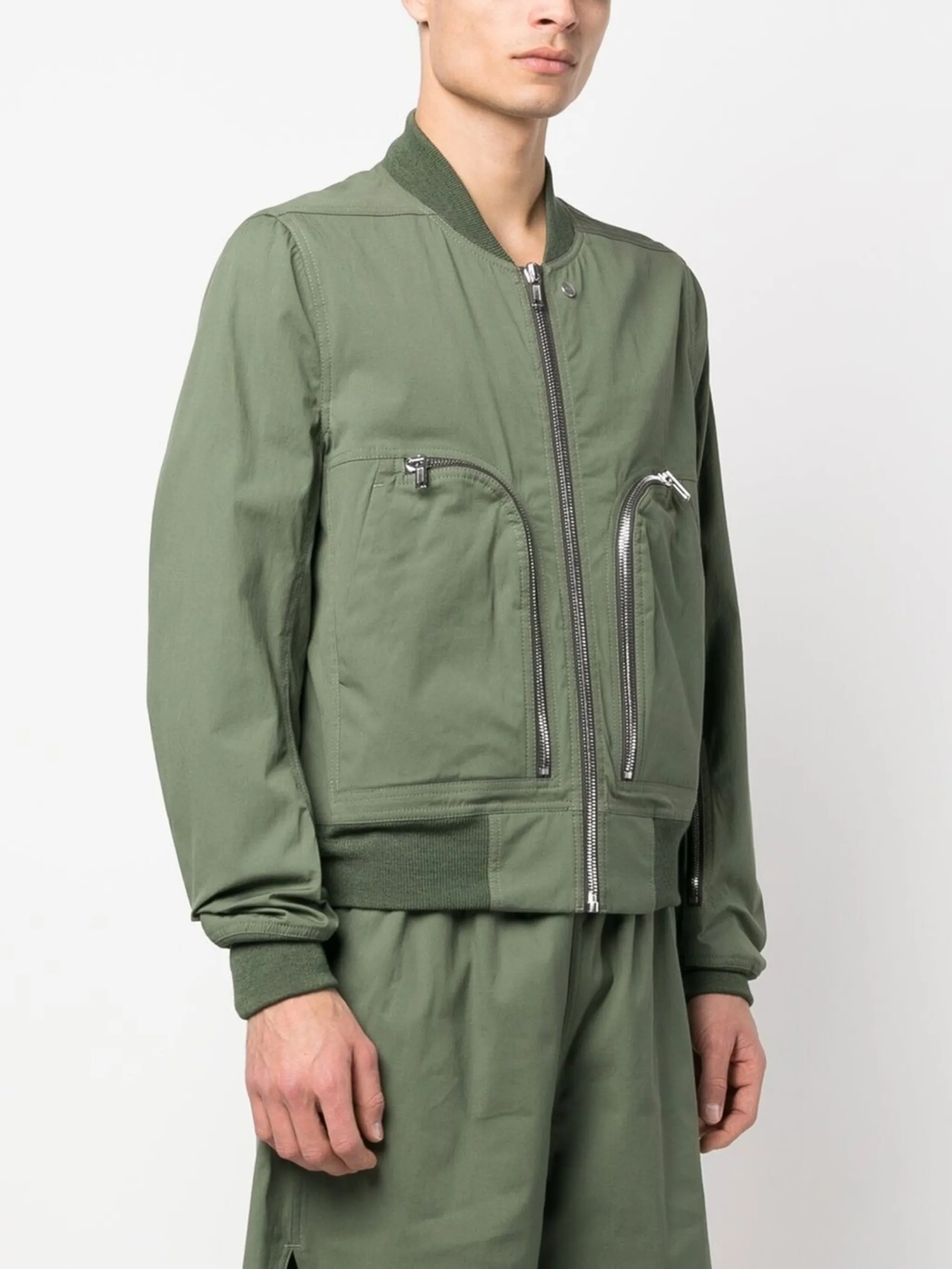 Rick Owens zip-up leather bomber jacket | Eraldo.com FR