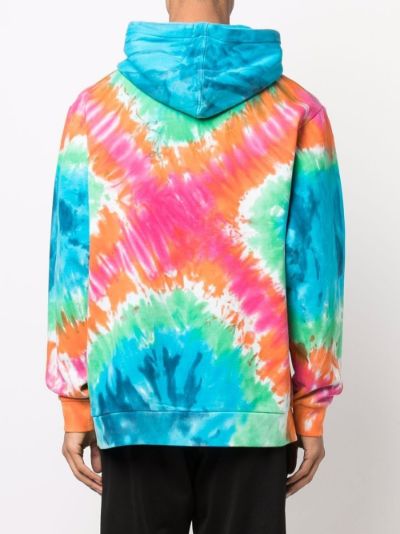 logo print tie dye hoodie Ripndip Eraldo