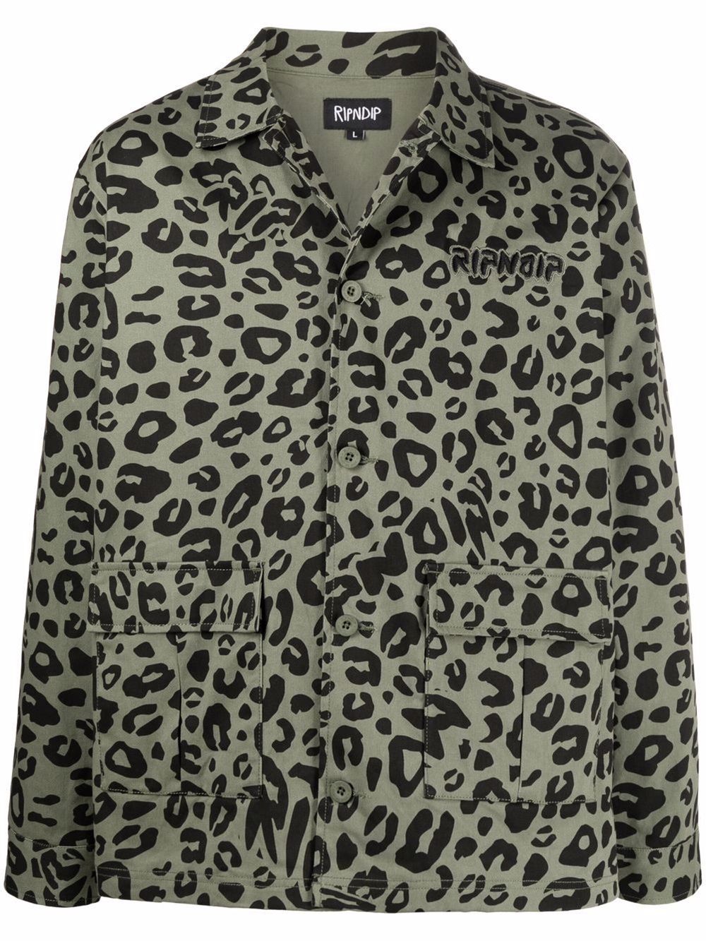 Leopard military outlet jacket