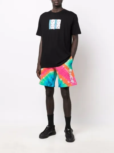 tie-dye knee-length shorts | Ripndip 