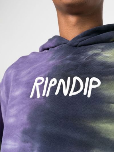 tie-dye logo-print hoodie | Ripndip | Eraldo.com