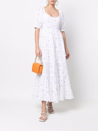 Short sleeve hibiscus guipure on sale dress