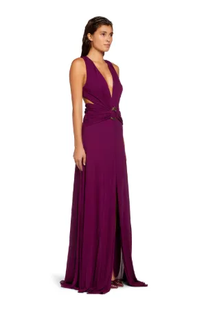 Abito lungo con fibbia Dragon -Sito ufficiale di Roberto Cavalli®