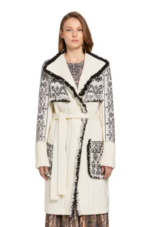 abrigo tipo cárdigan con diseño patchwork - Tienda Online Oficial de  Roberto Cavalli®